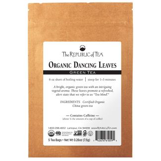 Organic USDA Dancing Leaves Green Tea - 5 Tea Bag Sample
